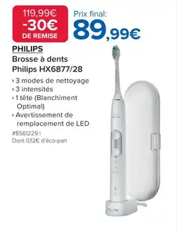 Costco Brosse à dents Philips HX6877/28 offre