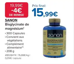 Costco Sanon Bisglycinate de magnésium' offre