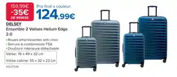 Costco Delsey Ensemble 2 Valises Helium Edge 2.0 offre