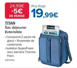 Costco Titan Sac déjeuner Extensible offre
