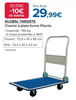 Costco Global Targets Chariot à plate-forme Pliante offre