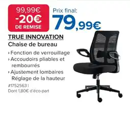 Costco True innovation chaise de bureau offre