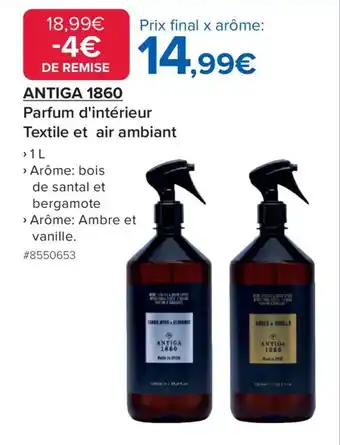 Costco Antiga 1860 Parfum d'intérieur Textile et air ambiant offre