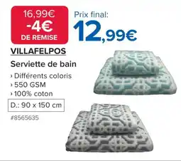 Costco Villafelpos Serviette de bain offre