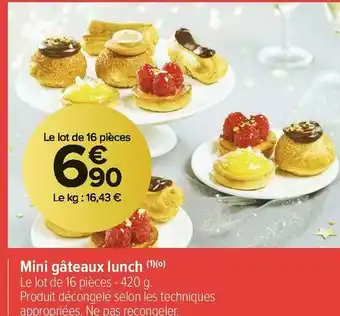 Carrefour Market Mini gâteaux lunch offre