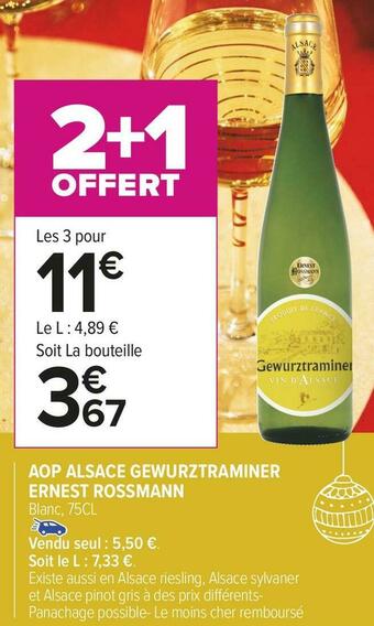 Ernest rossmann aop alsace gewurztraminer