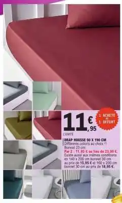 E.Leclerc Drap housse 90 x 190 cm offre