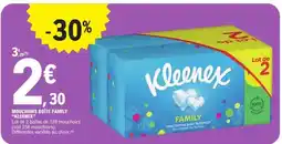 E.Leclerc MOUCHOIRS BOÎTE FAMILY KLEENEX offre