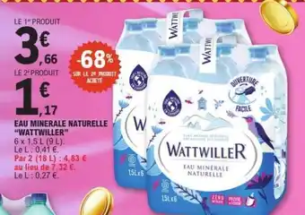E.Leclerc Eau Minérale Naturelle Wattwiller offre