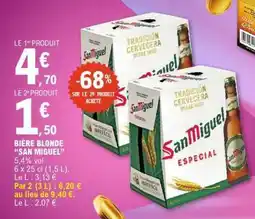 E.Leclerc BIERE BLONDE SAN MIGUEL offre