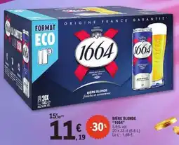 E.Leclerc Bière Blonde 1664 offre