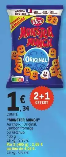 E.Leclerc Monster Munch offre