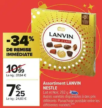 Carrefour Market Nestlé assortiment lanvin offre