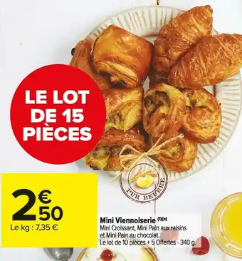 Carrefour Market Mini viennoiserie offre