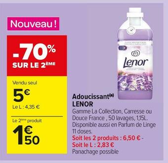 Carrefour Market Lenor adoucissant offre