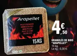 E.Leclerc GRANULES DE BOIS ARAPELLET offre
