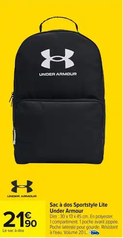 Carrefour UNDER ARMOUR Sac à dos Sportstyle Lite offre