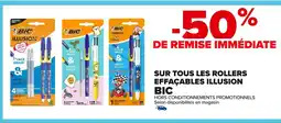 Carrefour BIC Sur tous les rollers effacables illusion offre