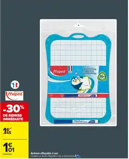 Carrefour MAPED Ardoise effaçable à sec offre
