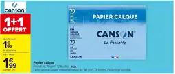 Carrefour CANSON Papier calque offre