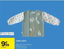 Carrefour Tablier enfant offre