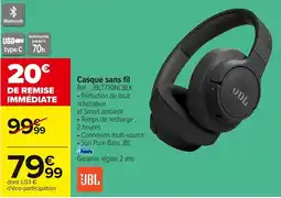 Carrefour JBL Casque sans fil offre