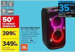 Carrefour JBL Enceinte High Power offre