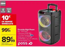 Carrefour Enceinte High Power offre