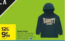 Carrefour Sweat enfant offre