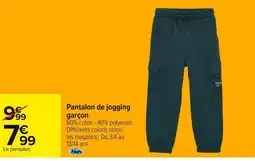 Carrefour Pantalon de jogging garçon offre