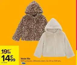 Carrefour Veste fille offre
