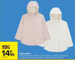 Carrefour Parka enfant offre