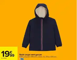 Carrefour Veste coupe vent garçon offre