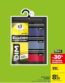 Carrefour "ECODIM" Boxers garçon offre