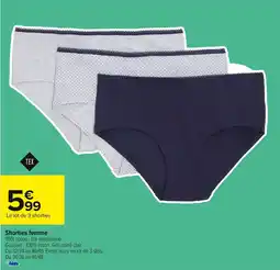 Carrefour Shorties femme offre