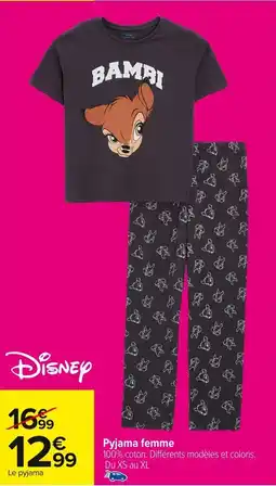Carrefour Pyjama femme offre