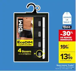 Carrefour DIM Boxers homme "Ecodim" offre
