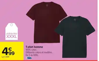 Carrefour T-shirt homme offre