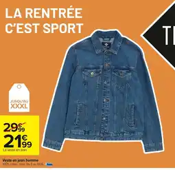 Carrefour Veste en jean homme offre