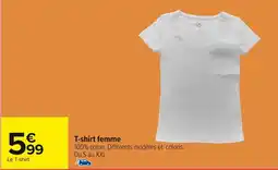 Carrefour T-shirt femme offre