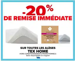 Carrefour Sur toutes les alèses tex home offre
