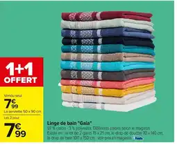 Carrefour Linge de bain "Gaia" offre