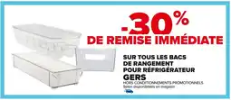 Carrefour Sur tous les bacs de rangement pour réfrigérateur gers offre
