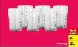 Carrefour Set de 6 gobelets Honey offre