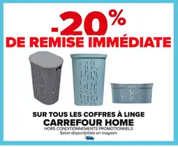 Carrefour Sur tous les coffres à linge carrefour home offre