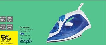 Carrefour Fer vapeur offre