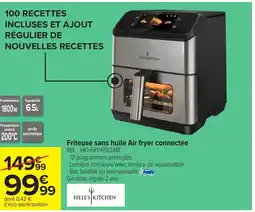 Carrefour Friteuse sans huile Air fryer connectée offre