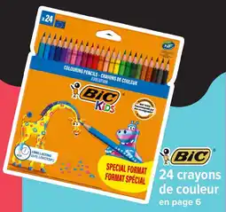 Carrefour BIC 24 crayons de couleur offre