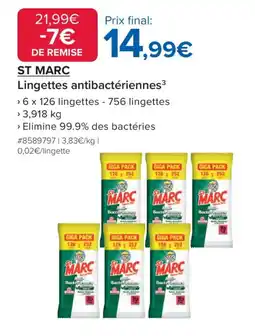 Costco St Marc Lingettes antibactériennes³ offre