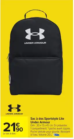Carrefour UNDER ARMOUR Sac à dos Sportstyle Lite offre